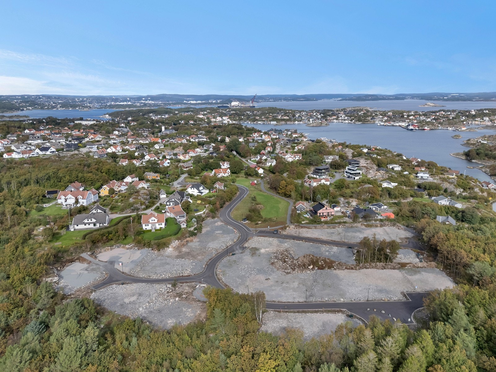 Det er opparbeidet lekeplass på område Galleribilde