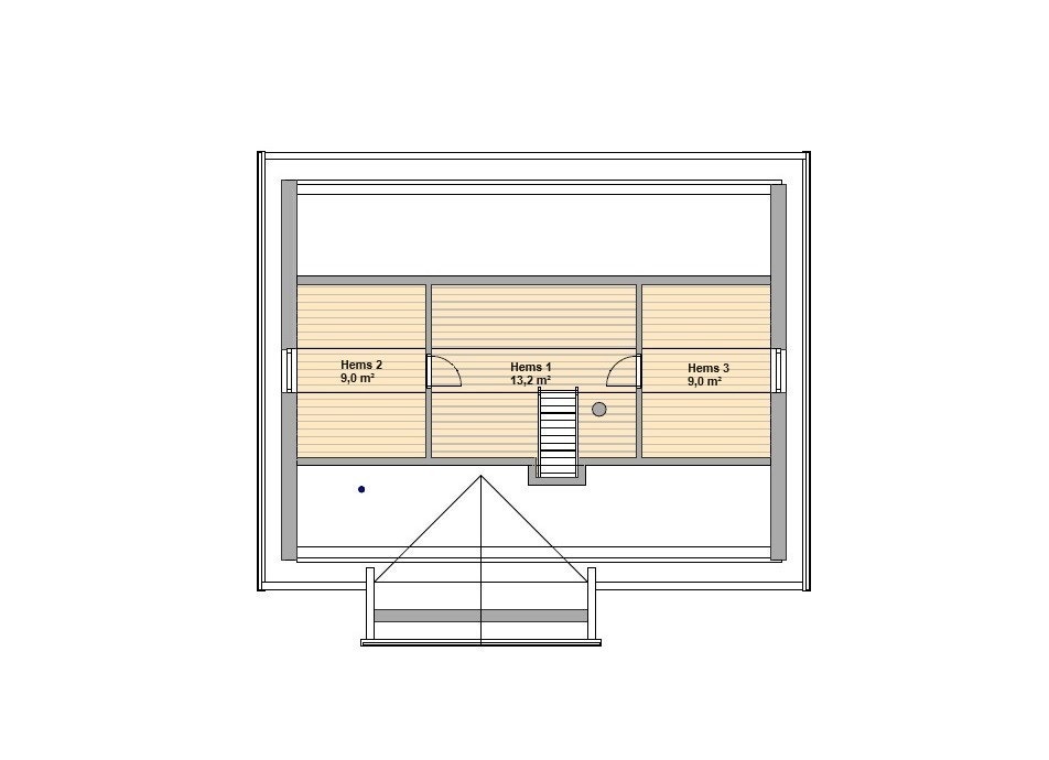 Plantegning hemsetasje Galleribilde