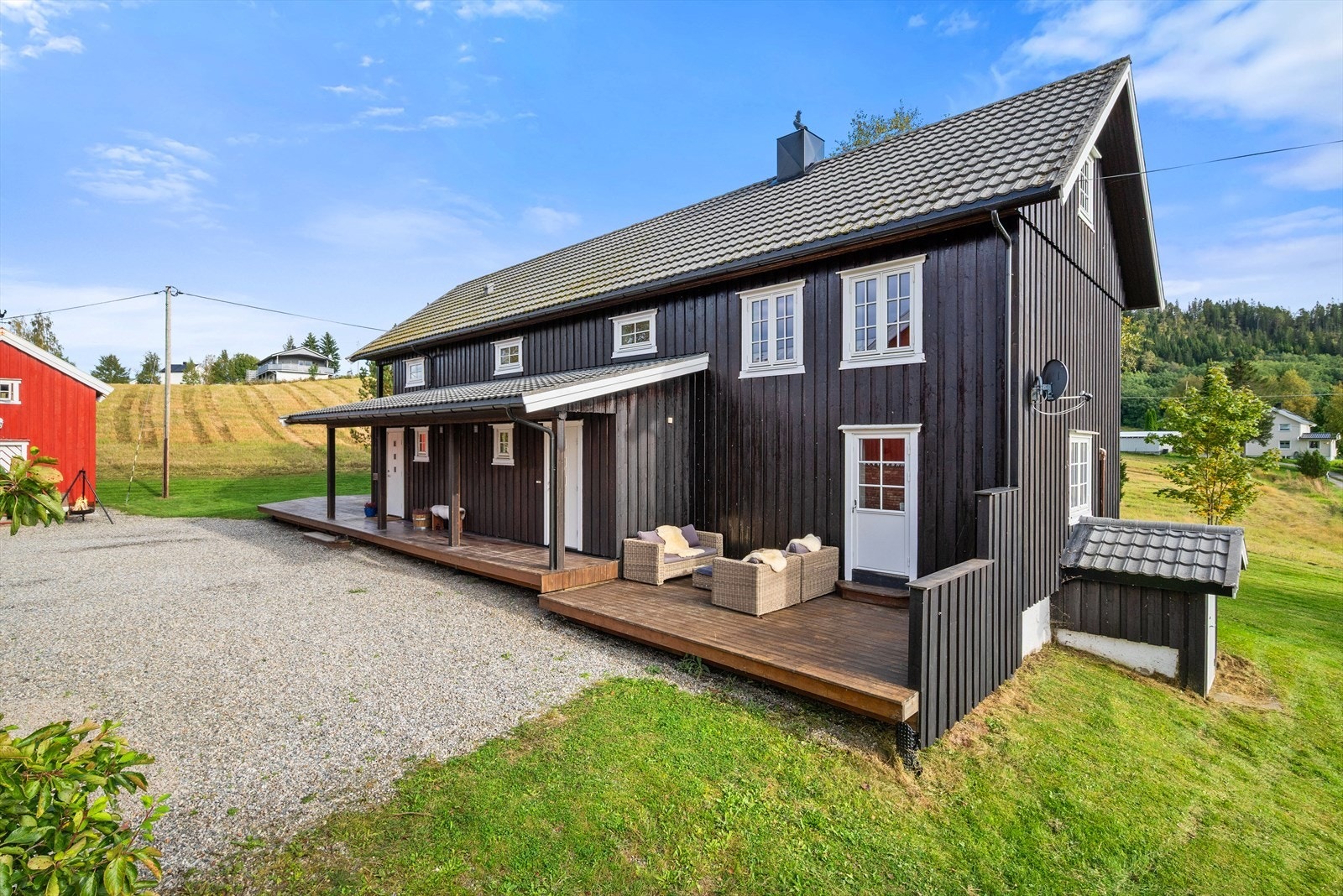 Flere utendørs soner hvor man kan bevege seg etter sola Galleribilde