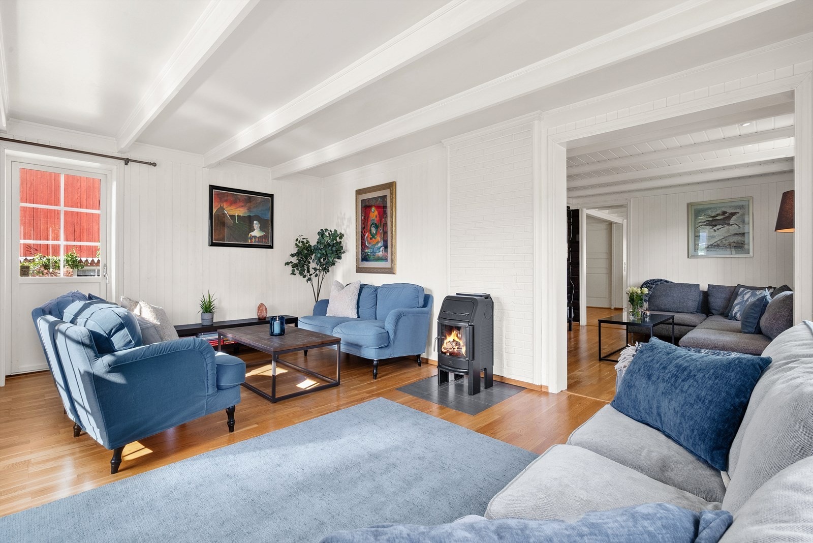 Den innerste stuedelen er på totalt 39 kvm! Galleribilde