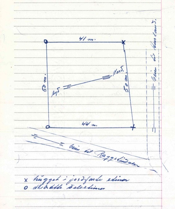 Tomtestørrelse i følge tinglyst skylddeling Galleribilde