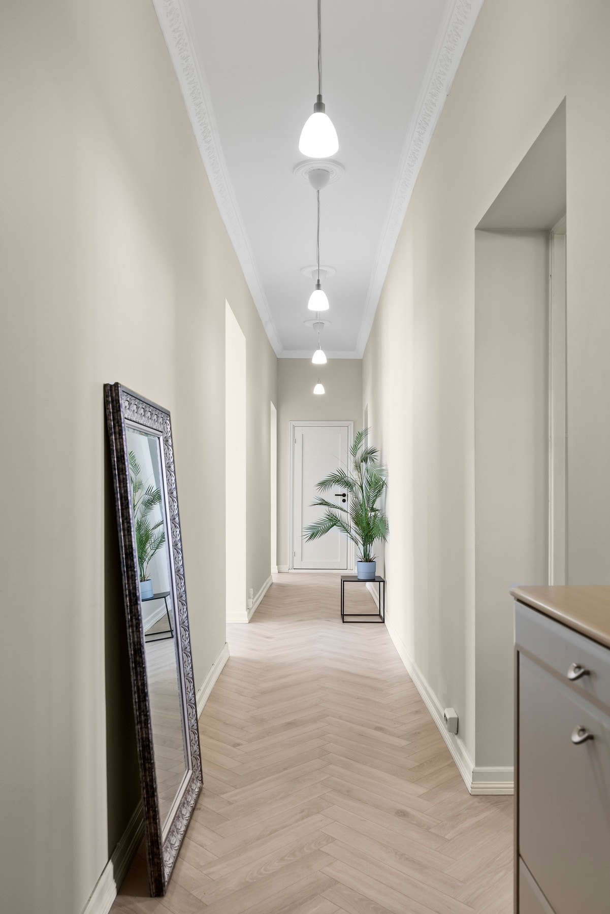 Inngangspartiet er et hyggelig første møte med boligen. Galleribilde