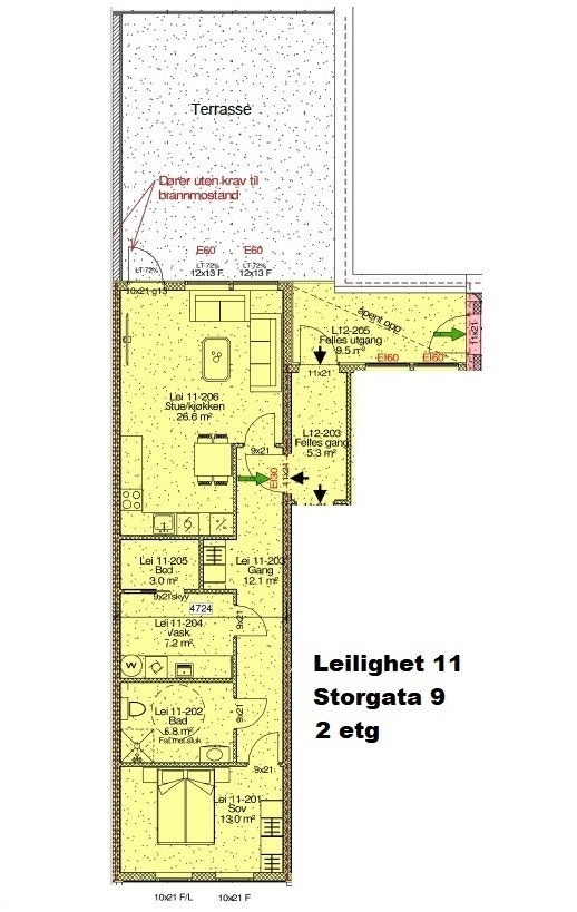 Plantegning Galleribilde