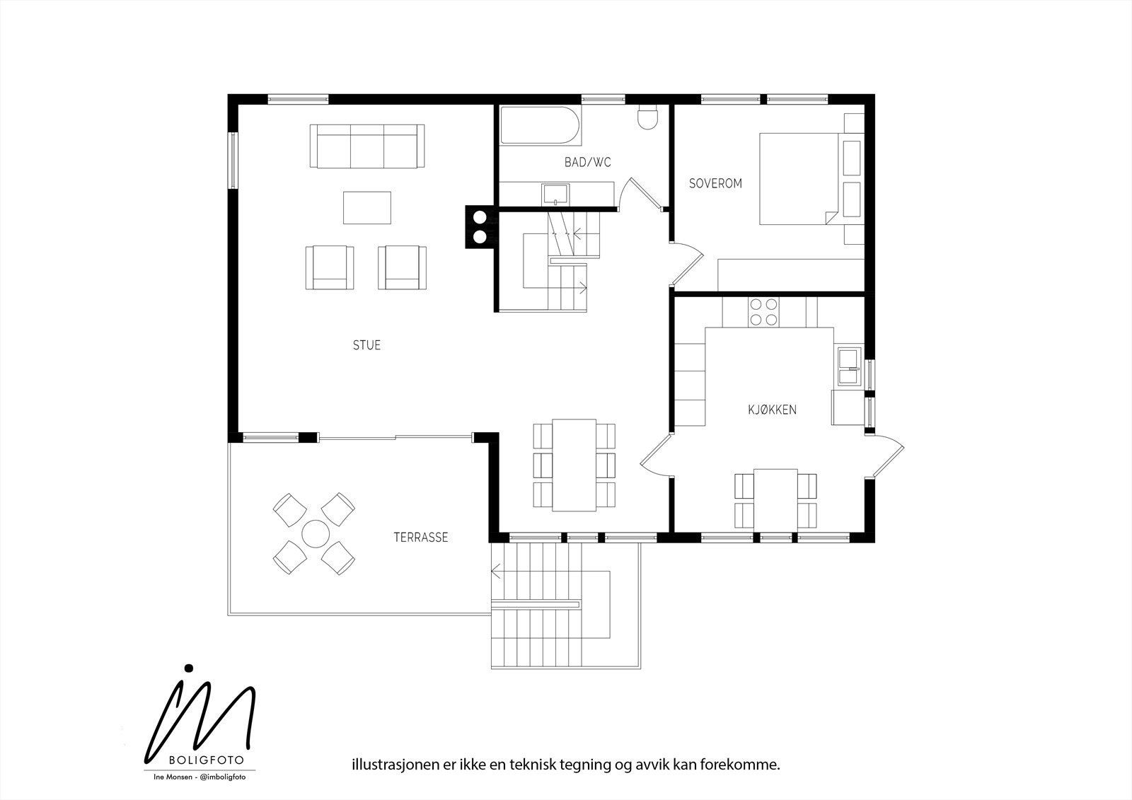 Plantegning hovedetasje Galleribilde