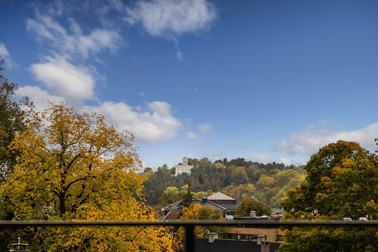Utsikt fra takterrassen mot Bygdøy. Galleribilde