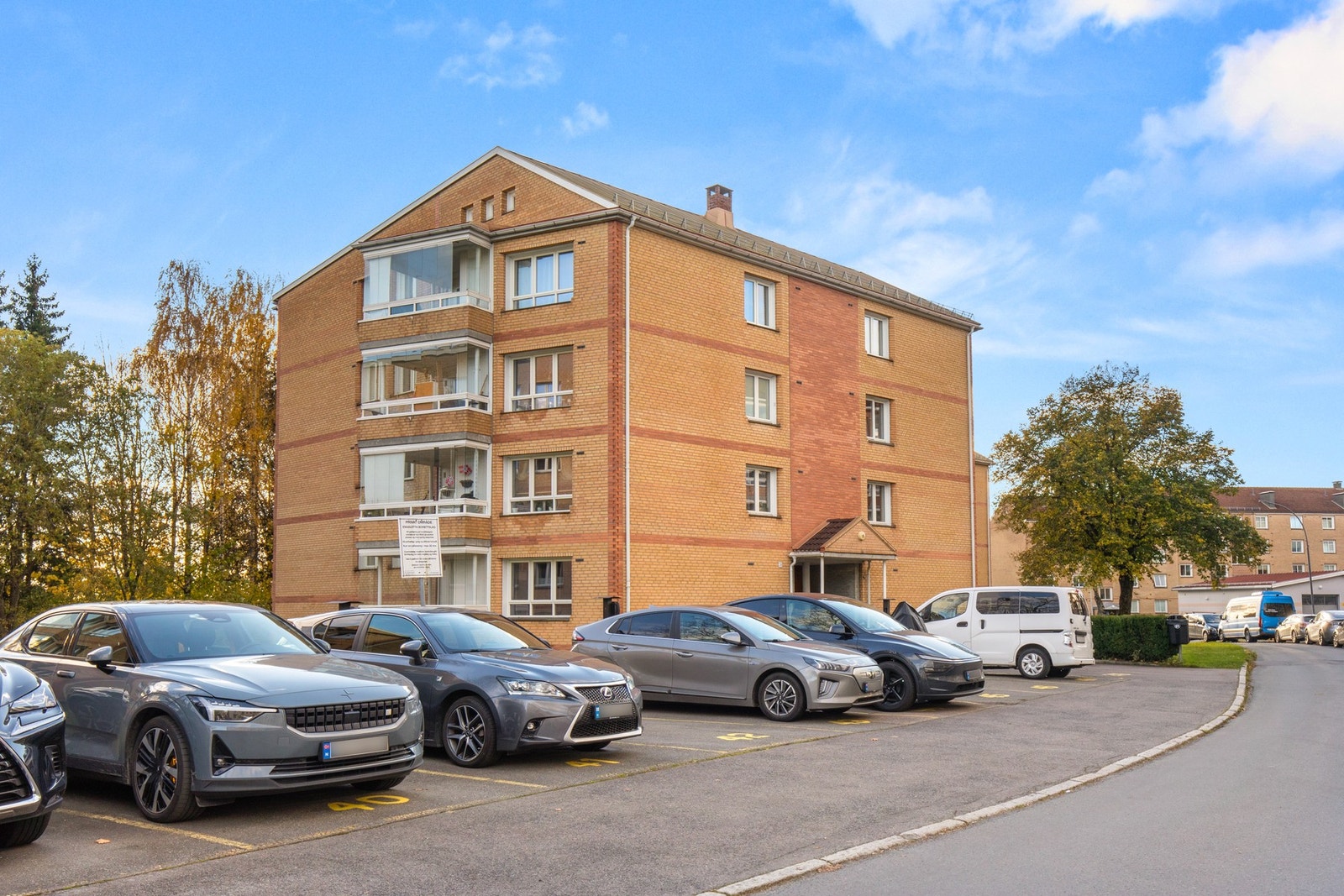 Området her er kjent for å være rolig, men lite trafikk og bråk Galleribilde