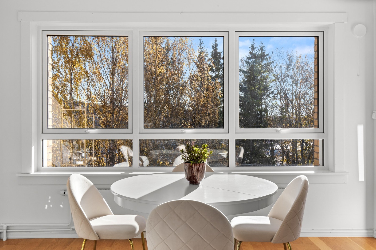 Idyllisk utsyn ved spisebordet - her er det ingen innsyn! Galleribilde