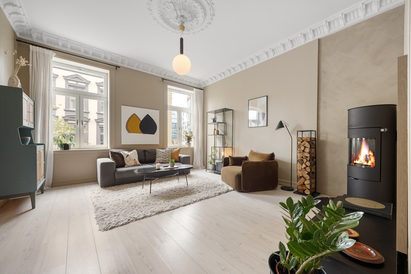 Peisovnen ble montert i 2022 av de som utførte piprerehab i sameiet. Galleribilde