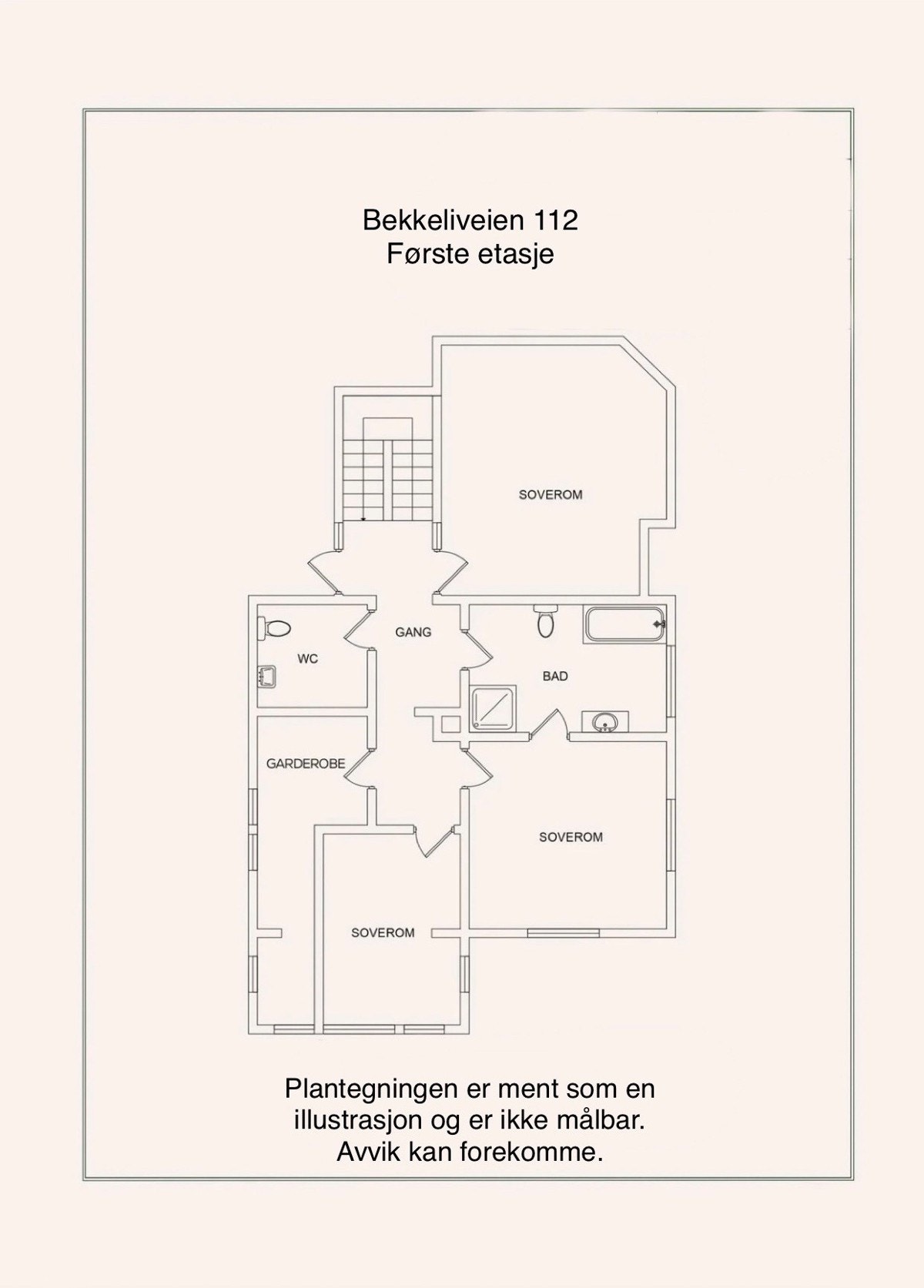 Plantegning første etasje. Galleribilde