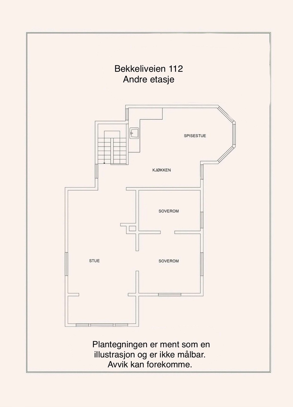 Plantegning andre etasje. Galleribilde