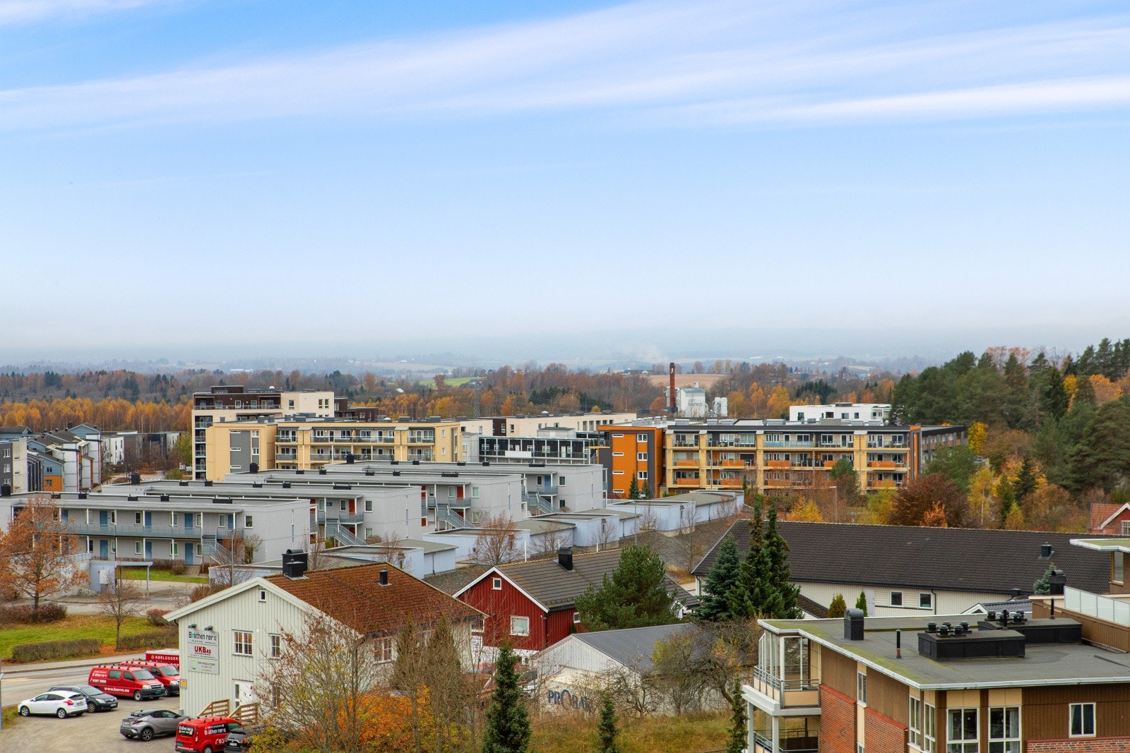 Utsikten fra balkongen Galleribilde