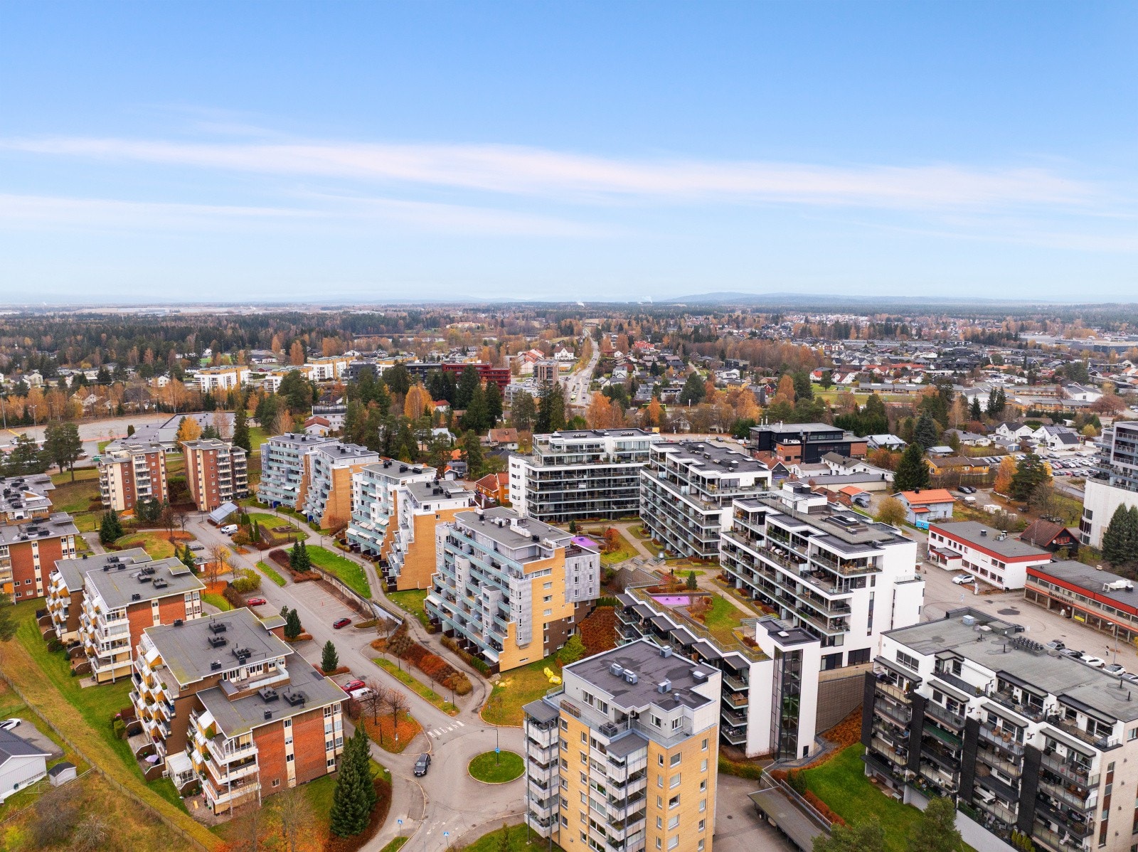 Oversiktsbilde over sameiet og Jessheim Galleribilde