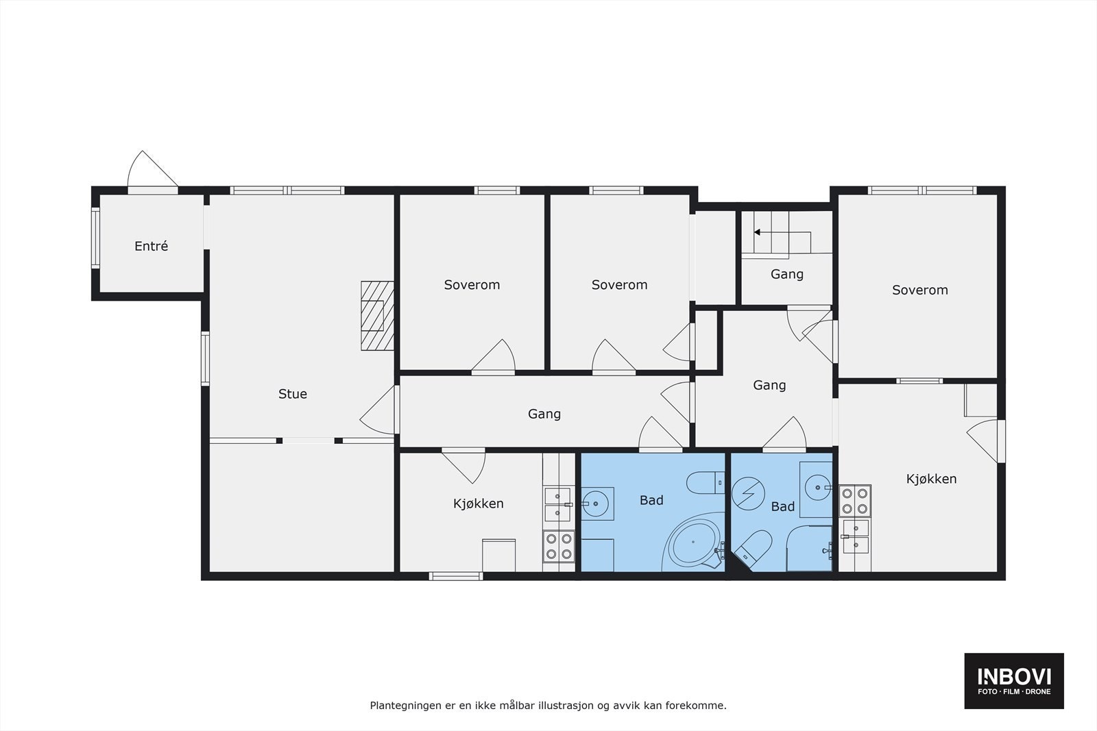 Plantegning - Underetasje Galleribilde