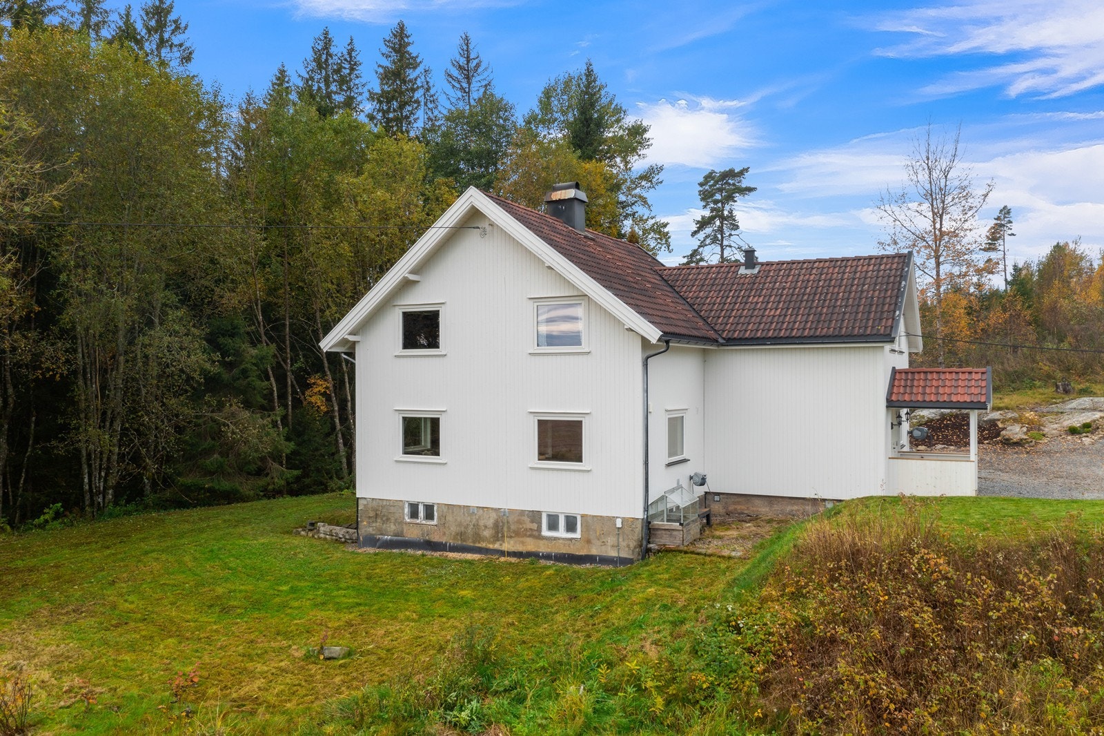 Boligen er utvendig malt i 2025 så det er lenge til neste gang Galleribilde