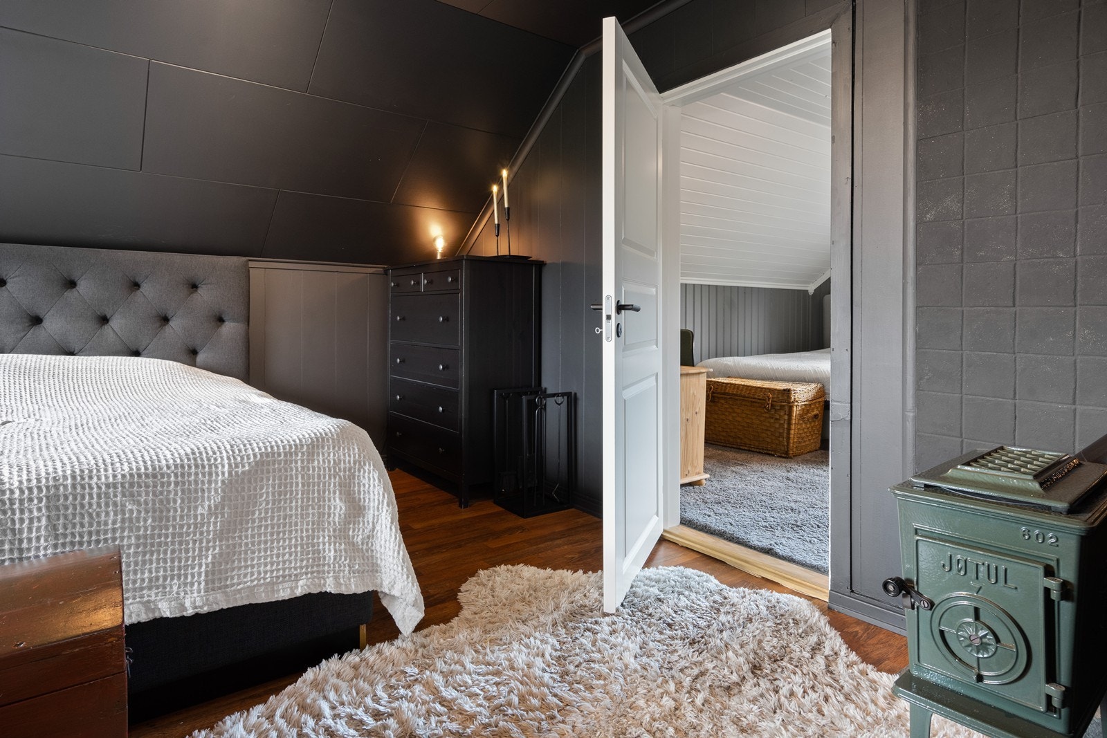 Det er også satt inn peisovn Galleribilde