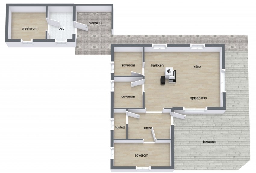 Plantegning Galleribilde