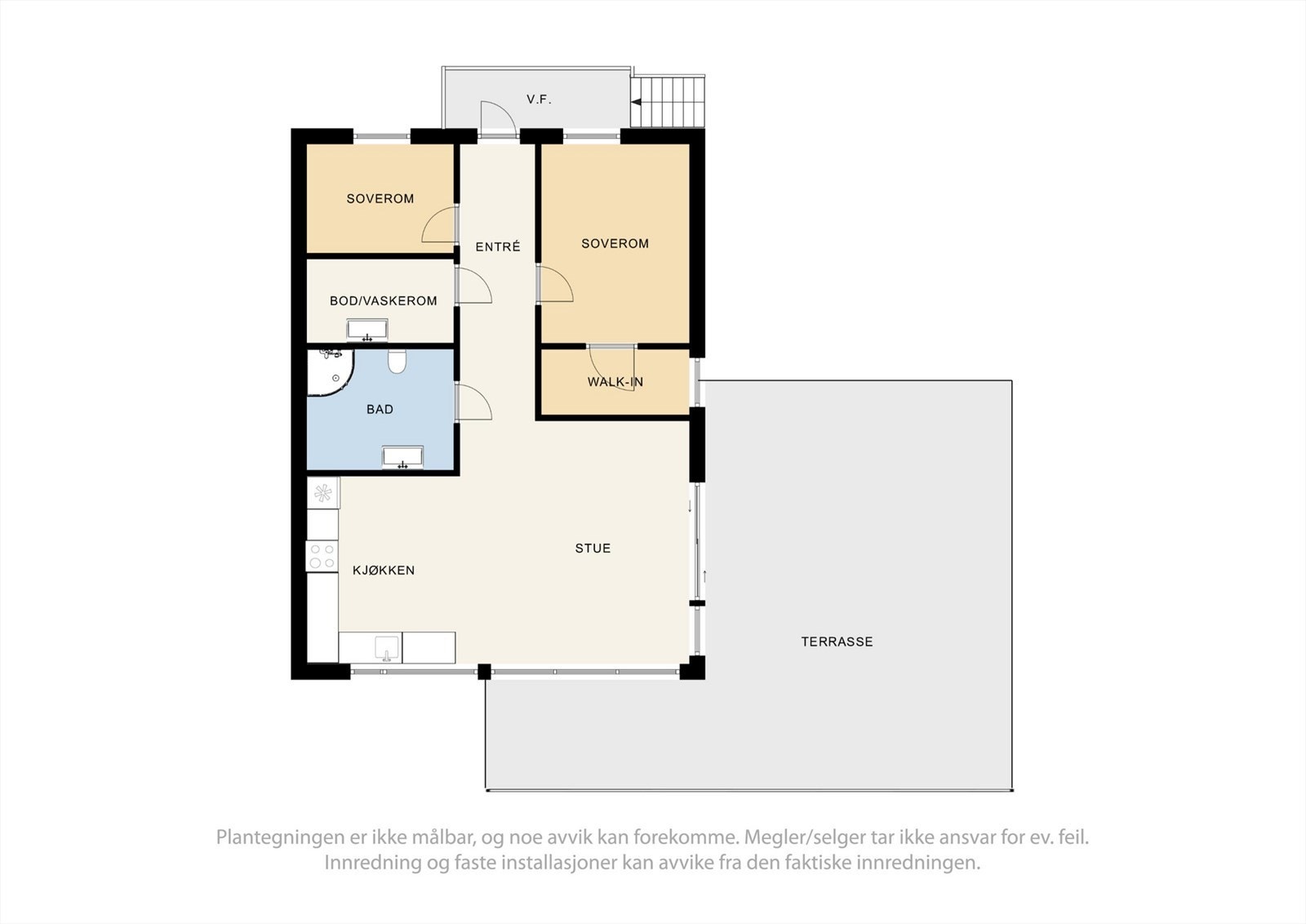Plantegning av leiligheten. Galleribilde