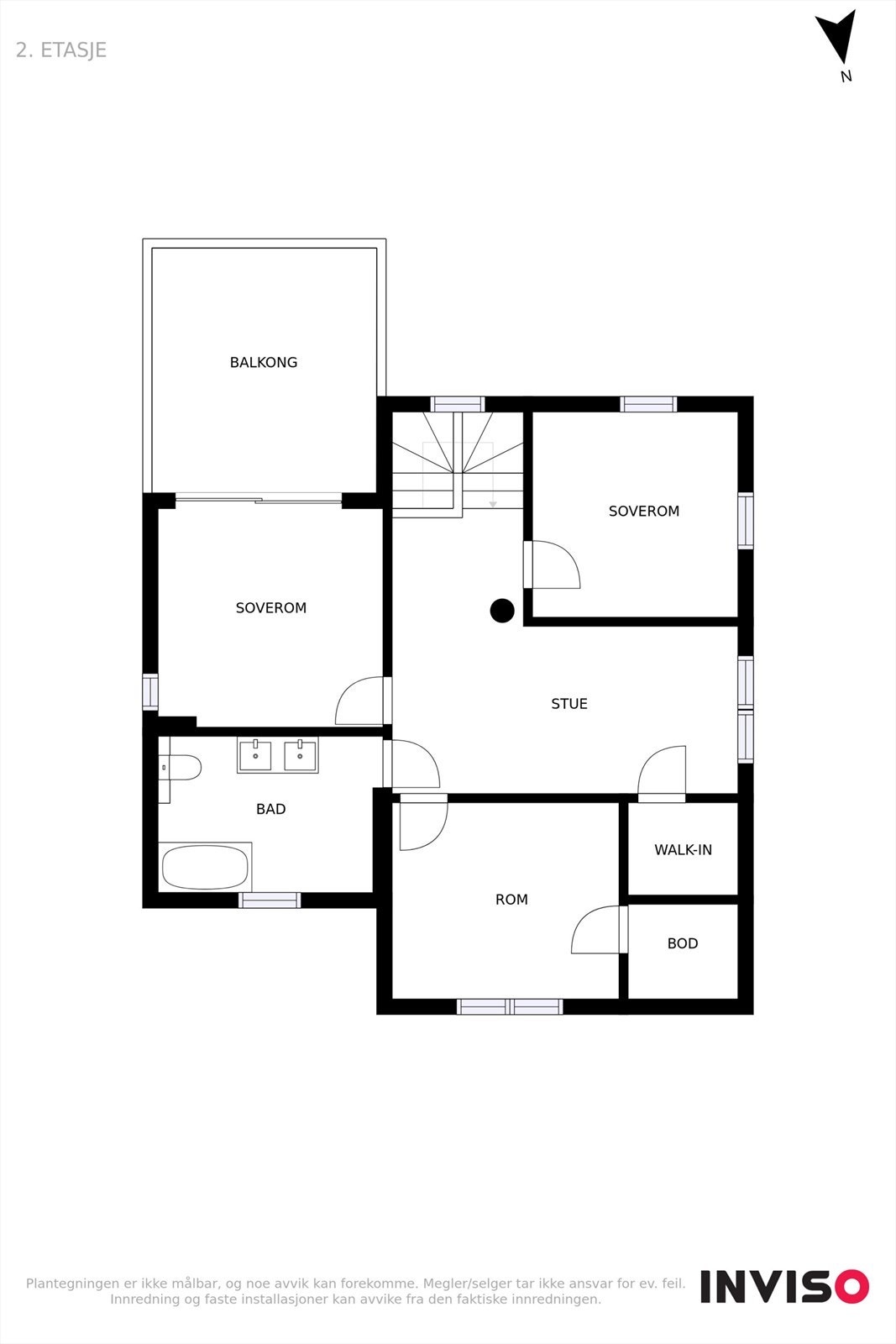 Plantegning for 2. Etasje. Galleribilde