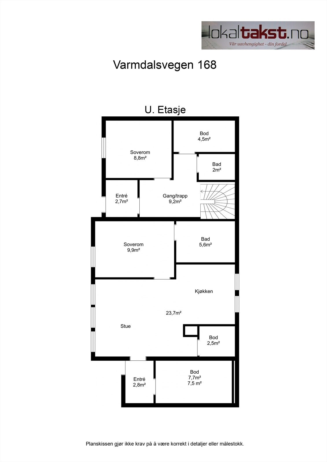 Floorplan letterhead - Varmdalsvegen 168 - U. Etasje - 2D Floor Plan.jpg Galleribilde