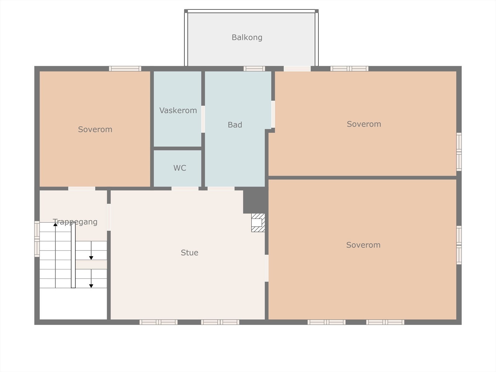 Plantegning 2. etasje. Galleribilde