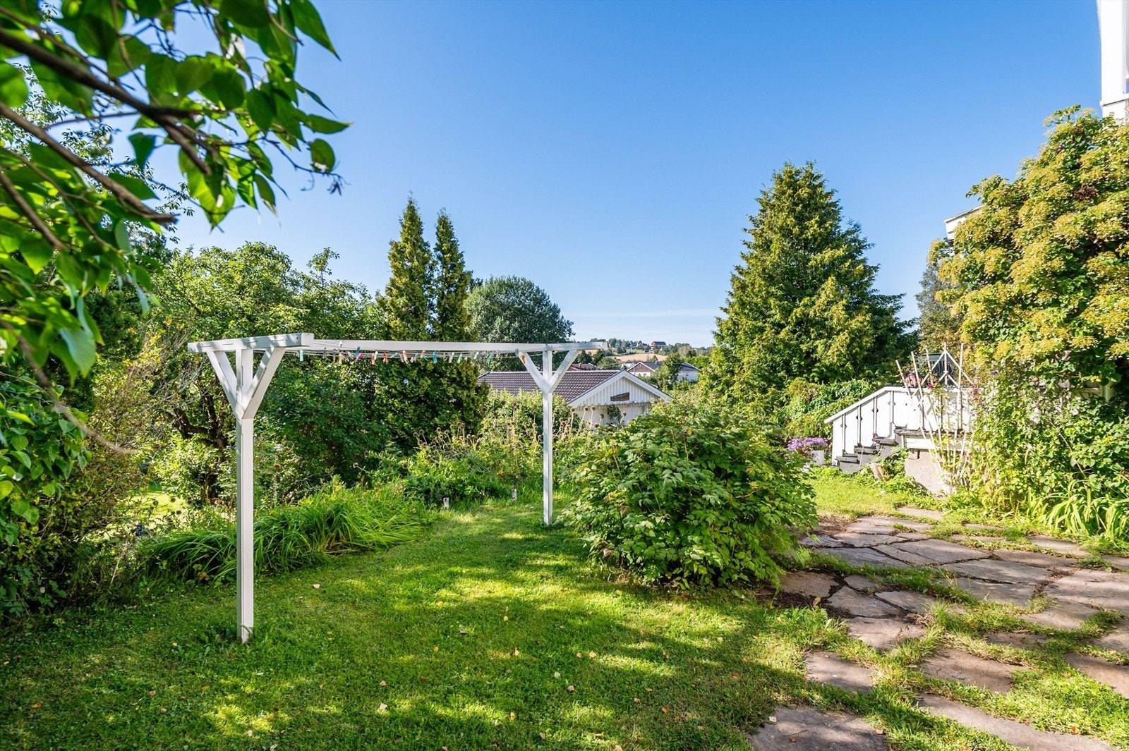 Her kan man tørke klesvasken ute. Galleribilde