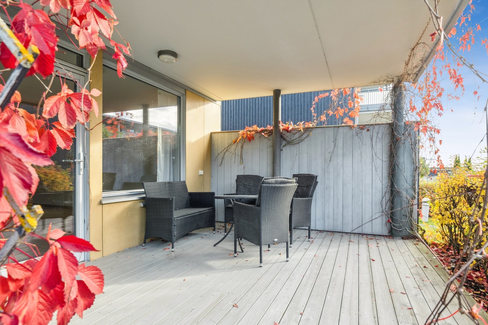 Her kan du nyte en privat uteplass med lite innsyn Galleribilde