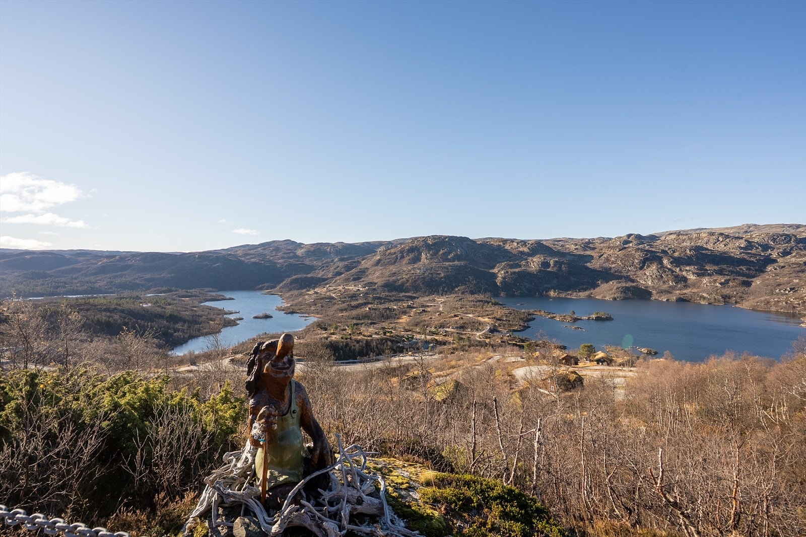 Utsikt fra uteområde Galleribilde