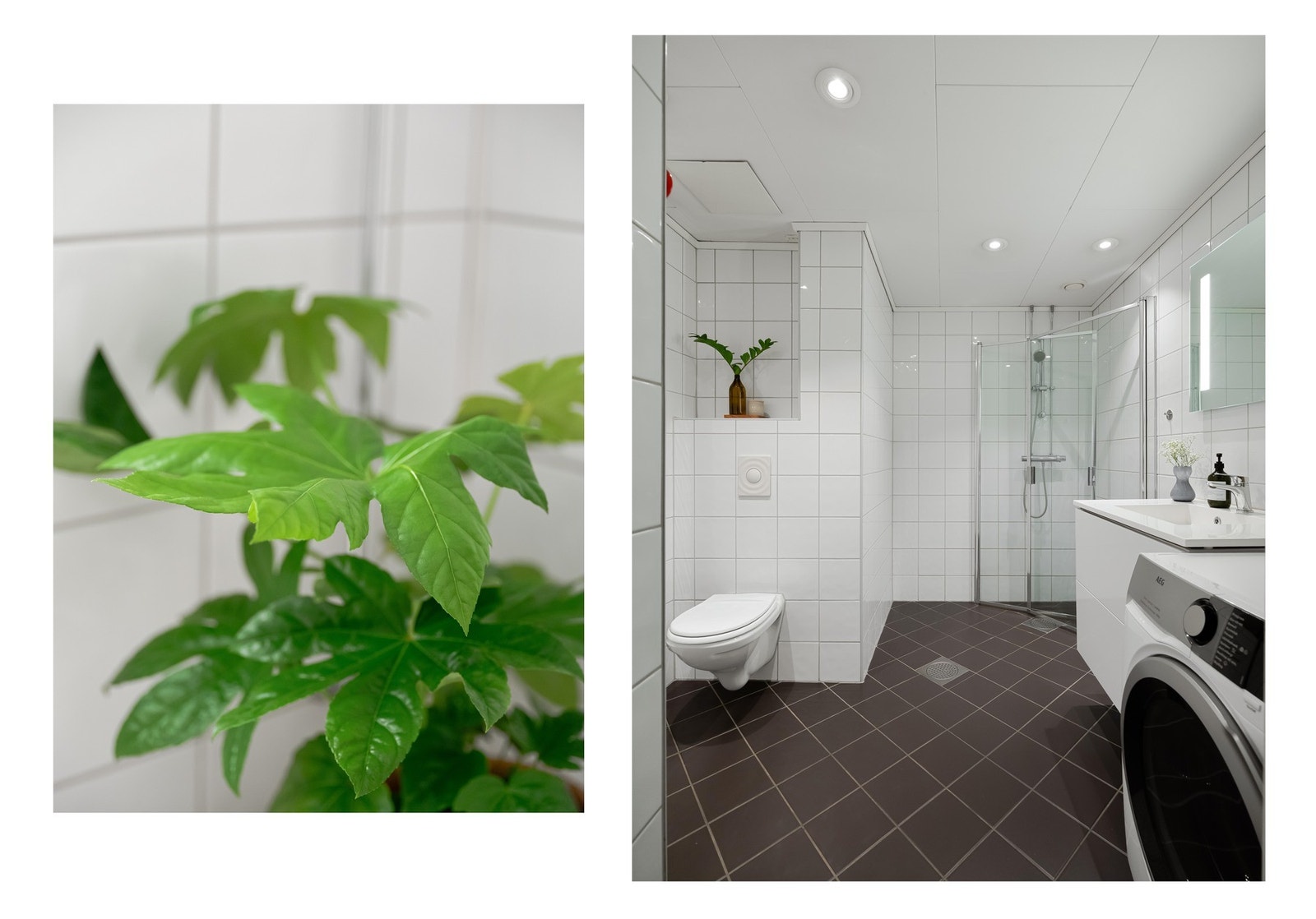 Om det ikke var tydeliggjort tidligere, kan vi nå presisere: Alle rom i leiligheten er av bra størrelse. Det samme gjelder for badet. Galleribilde
