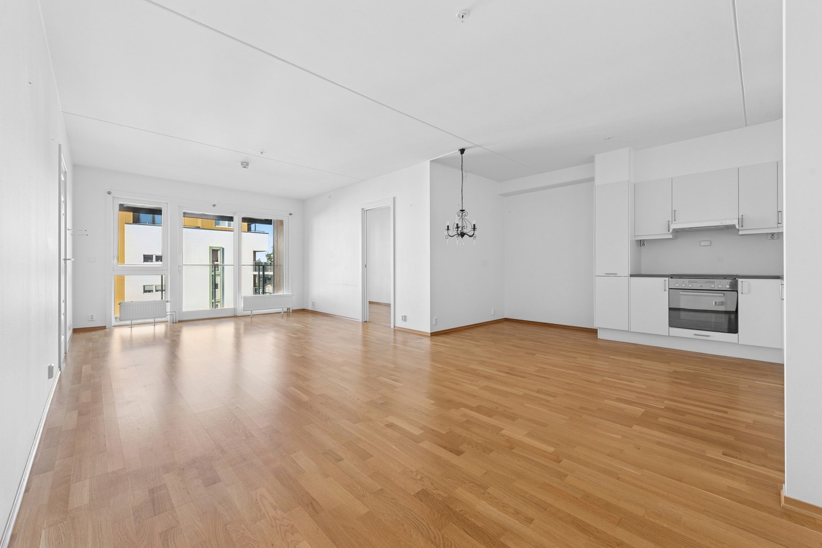 Stue uten møblering. Galleribilde