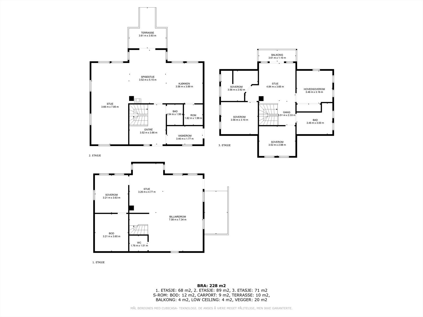 Planteikning av alle etasjene Galleribilde