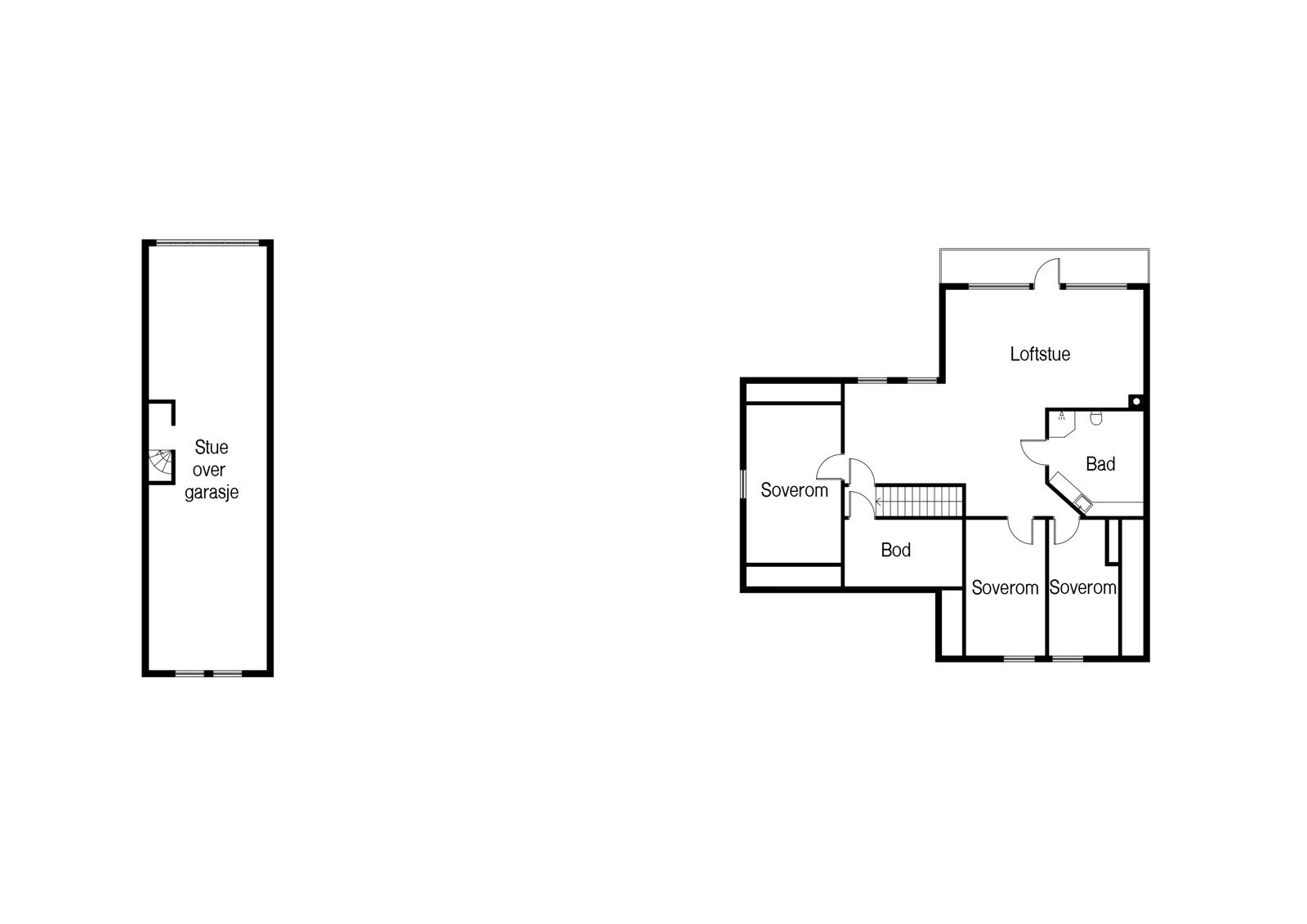 Plantegninger 2.etasje Galleribilde