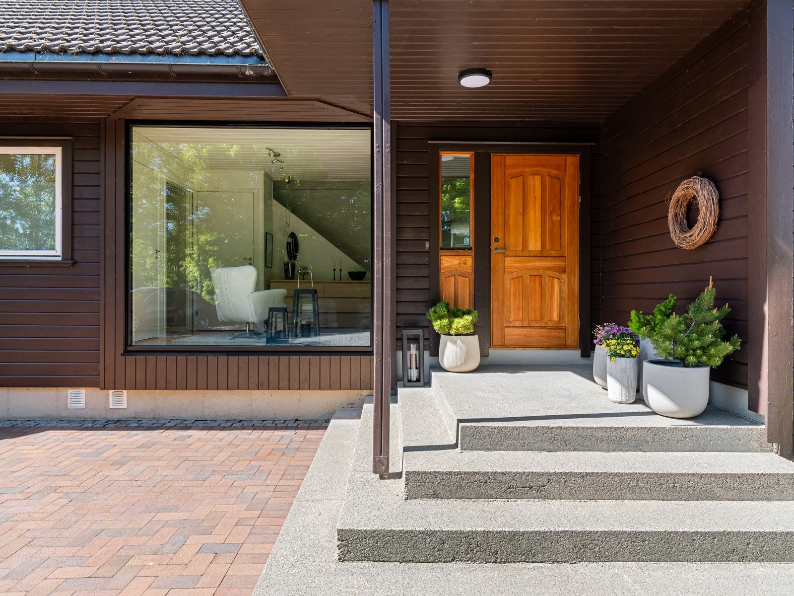 Et flott inngangsparti med trapp. Galleribilde