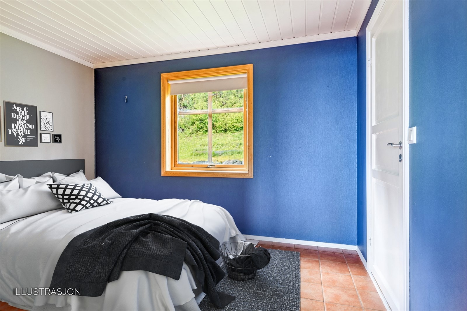 Illustrasjon av hvordan rommet kan se ut dekorert. Galleribilde