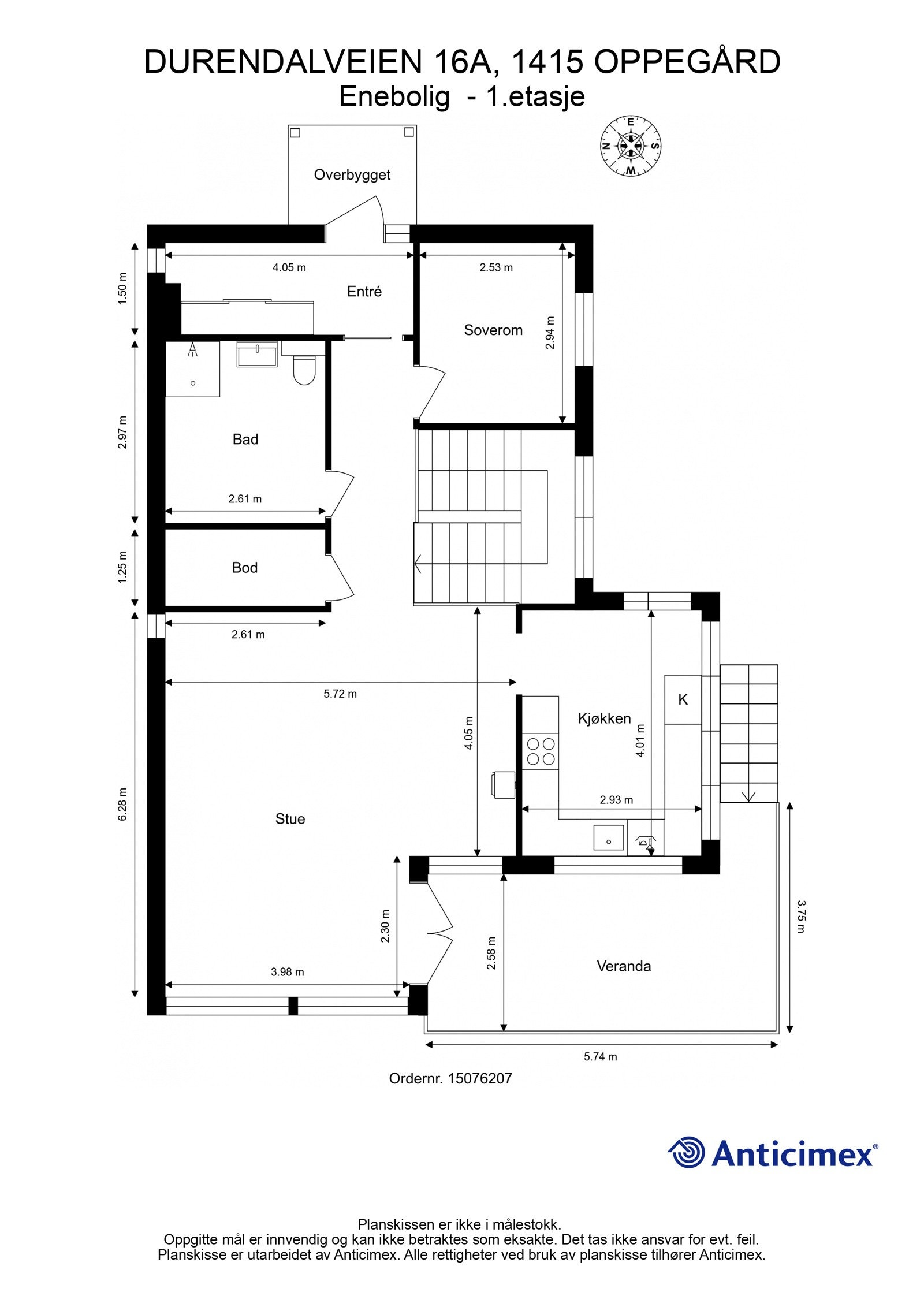 Plantegning 1.etasje Galleribilde