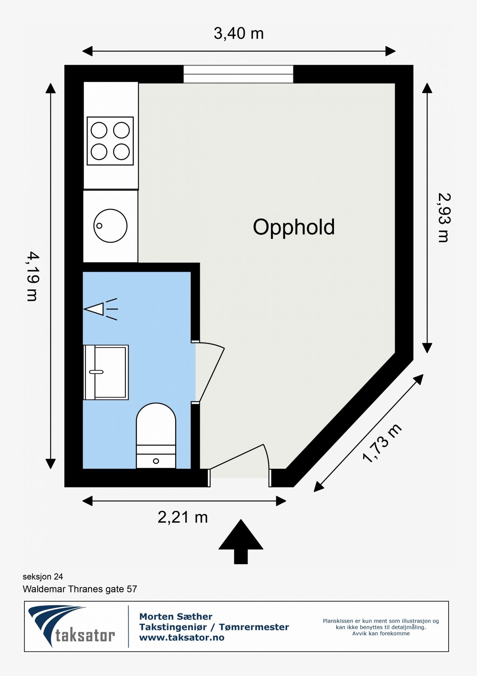 Plantegning - Leilighet 211 Galleribilde