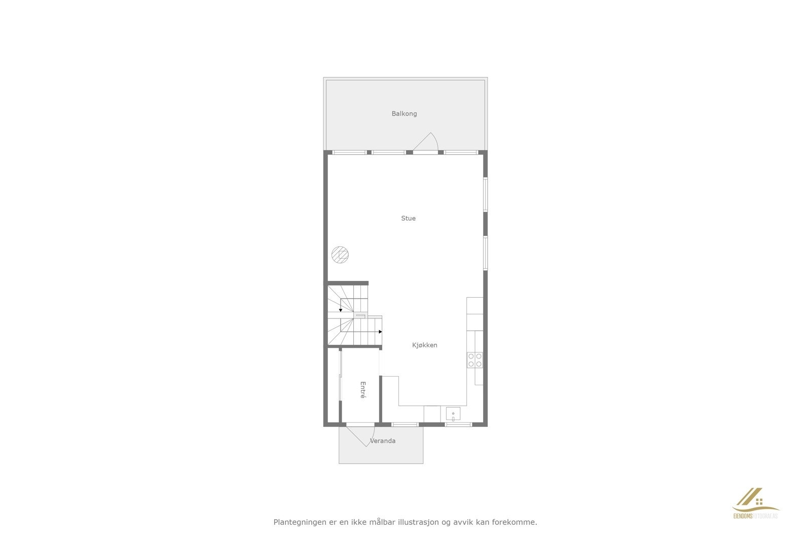 Plantegning 1.etg. Galleribilde