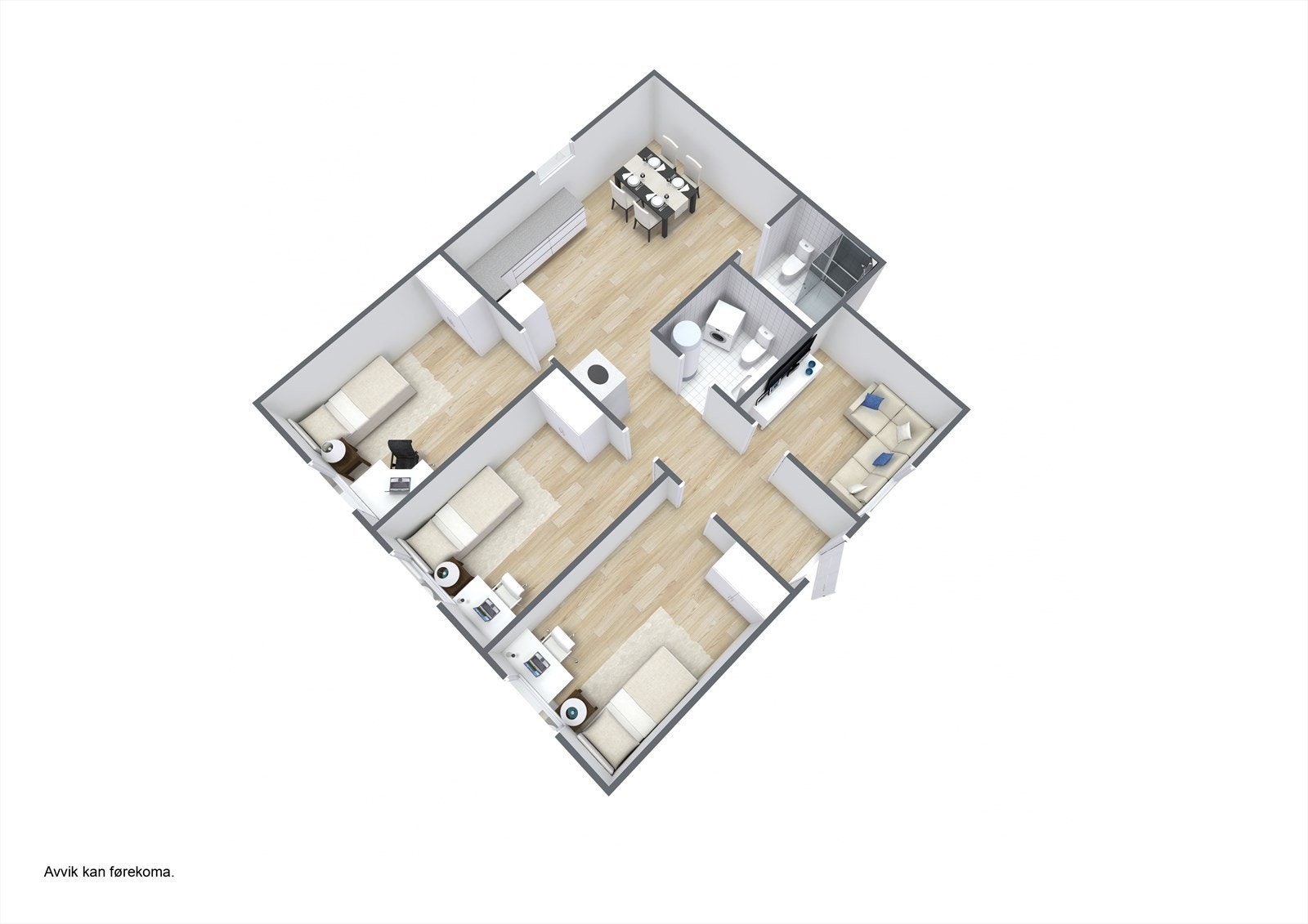 Planteikning 3D Underetg. Galleribilde