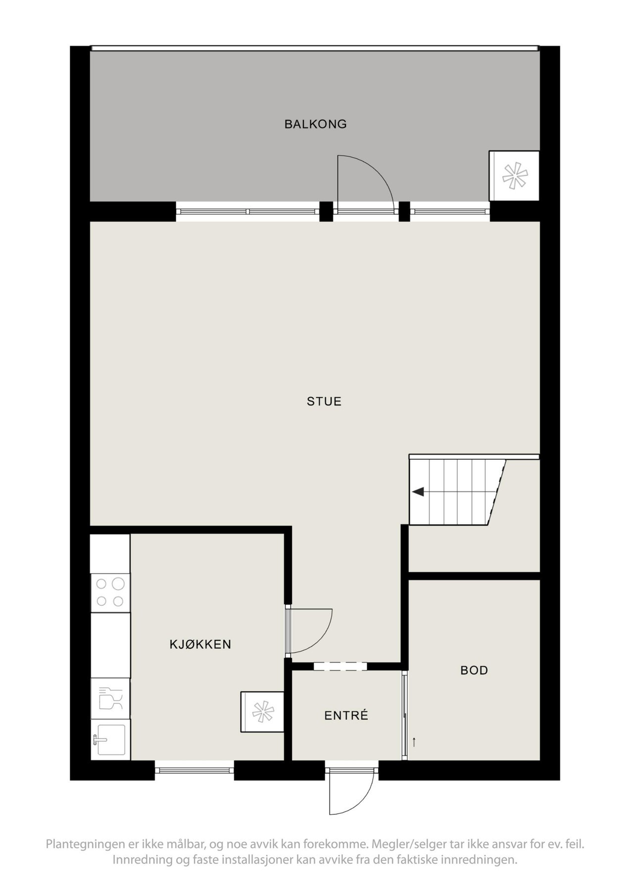 Plantegning 1.etasje Galleribilde