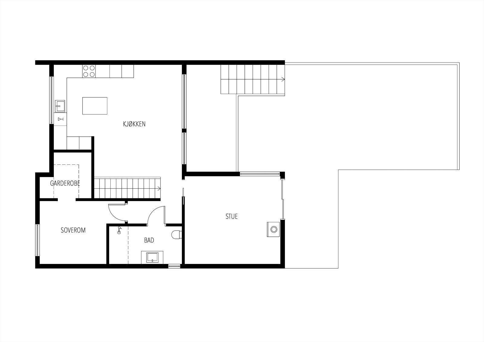 Plantegning 2. etasje Galleribilde