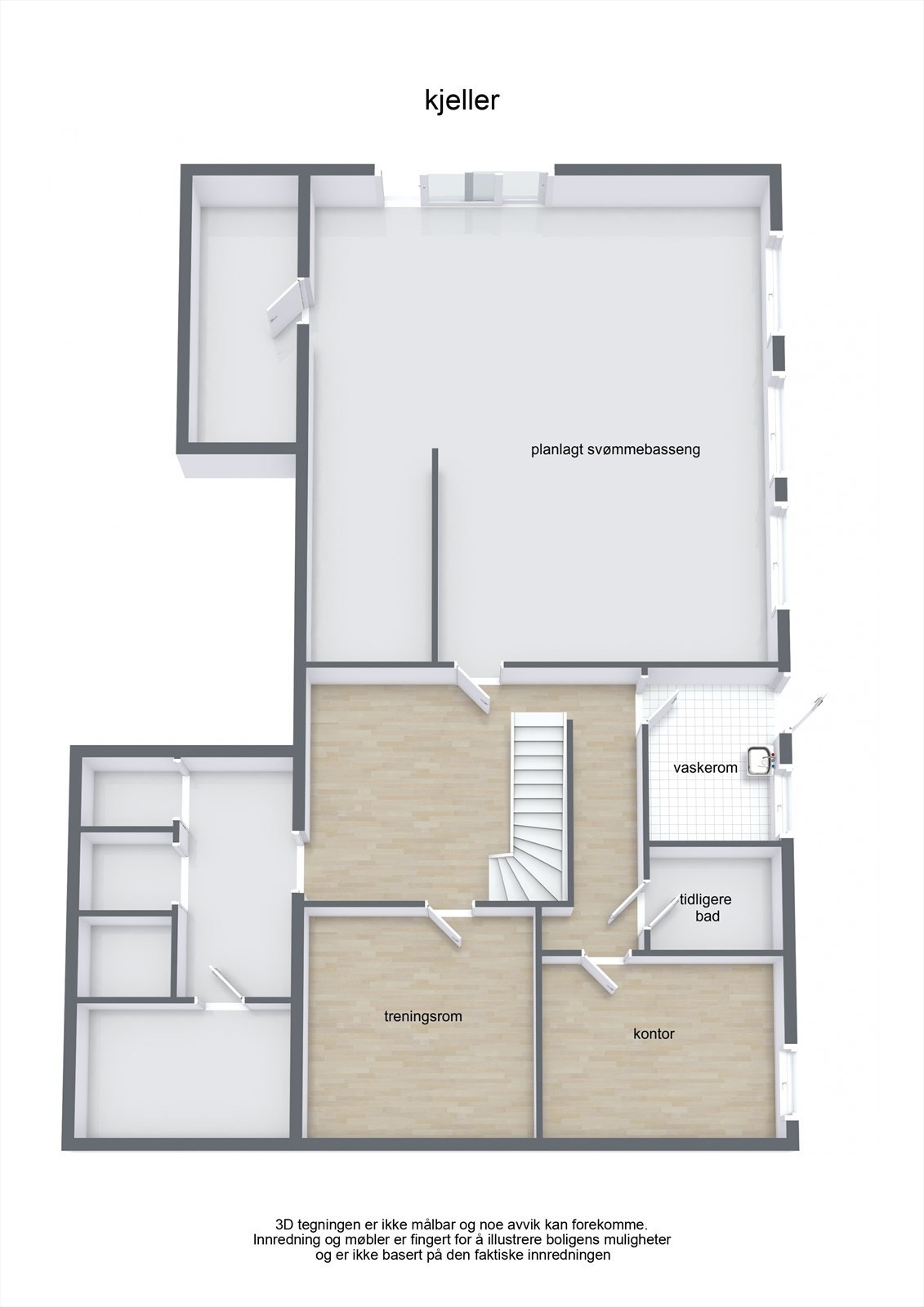 Plantegning underetasje Galleribilde
