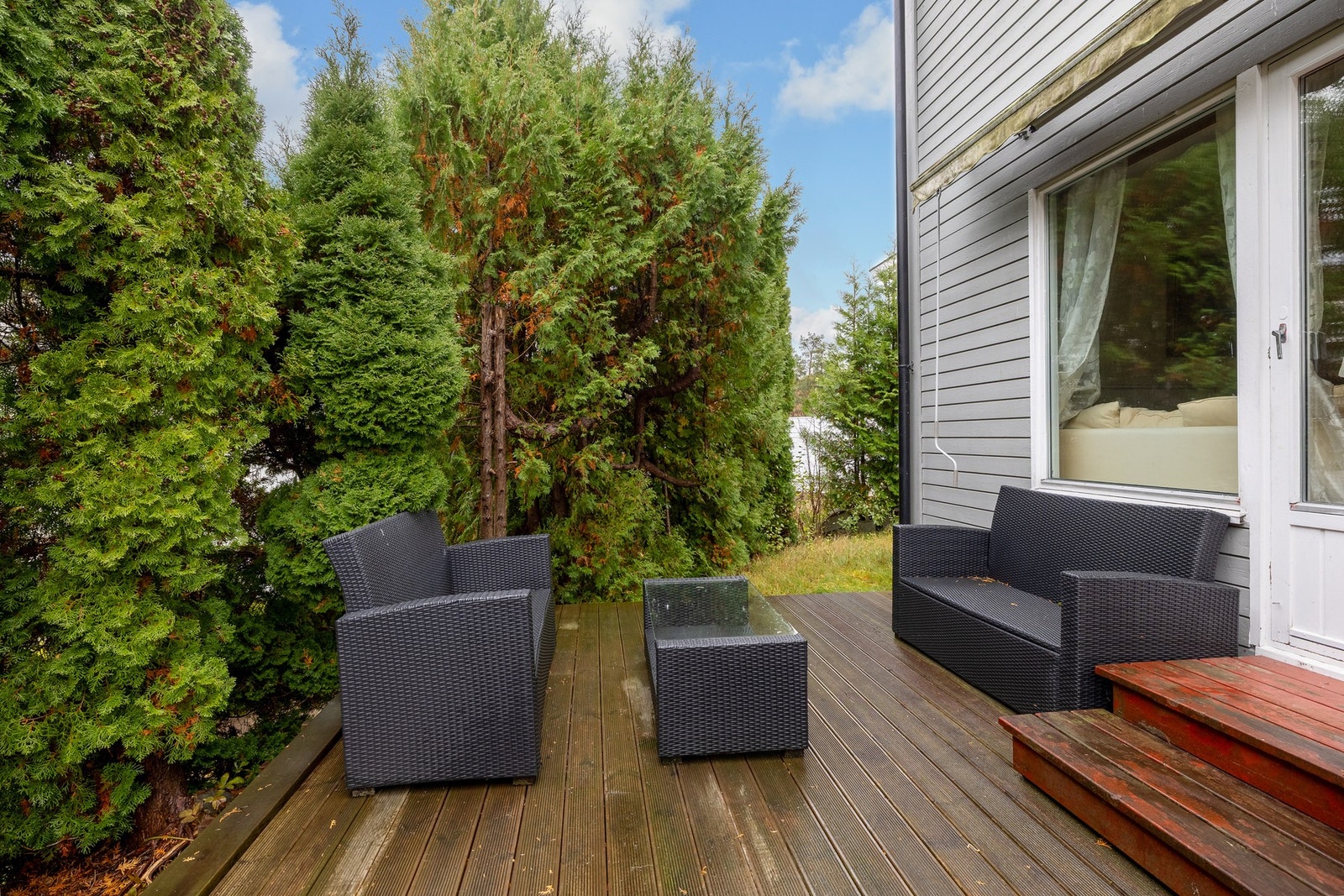 Terrasse på baksiden Galleribilde