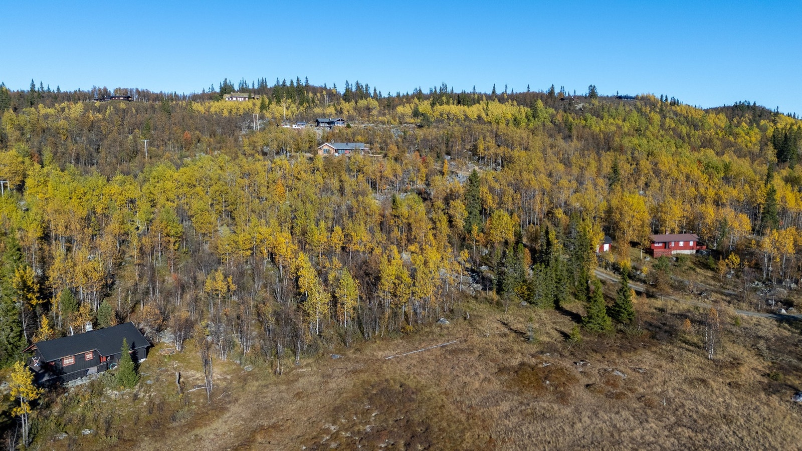 Fritidstomten ligger langs Tisleivegen like ved Langestølen i Nord-Aurdal kommune Galleribilde