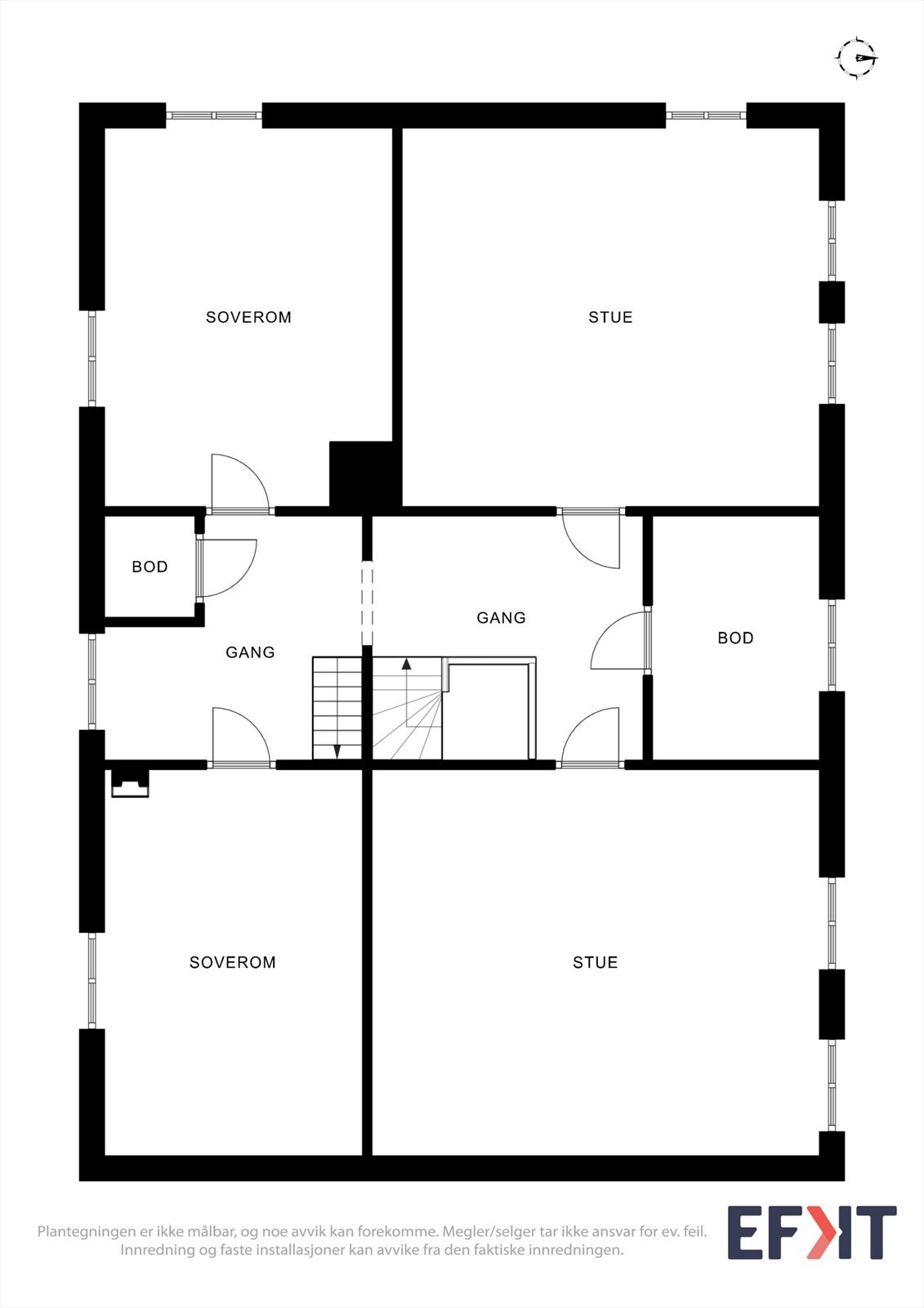 Plantegninger 2 etg Galleribilde