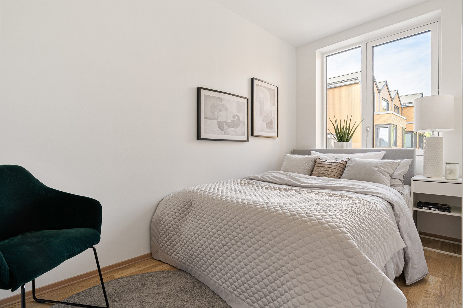 Det tredje soverommet er på 6,7 kvm. og vender mot nordøst. Galleribilde