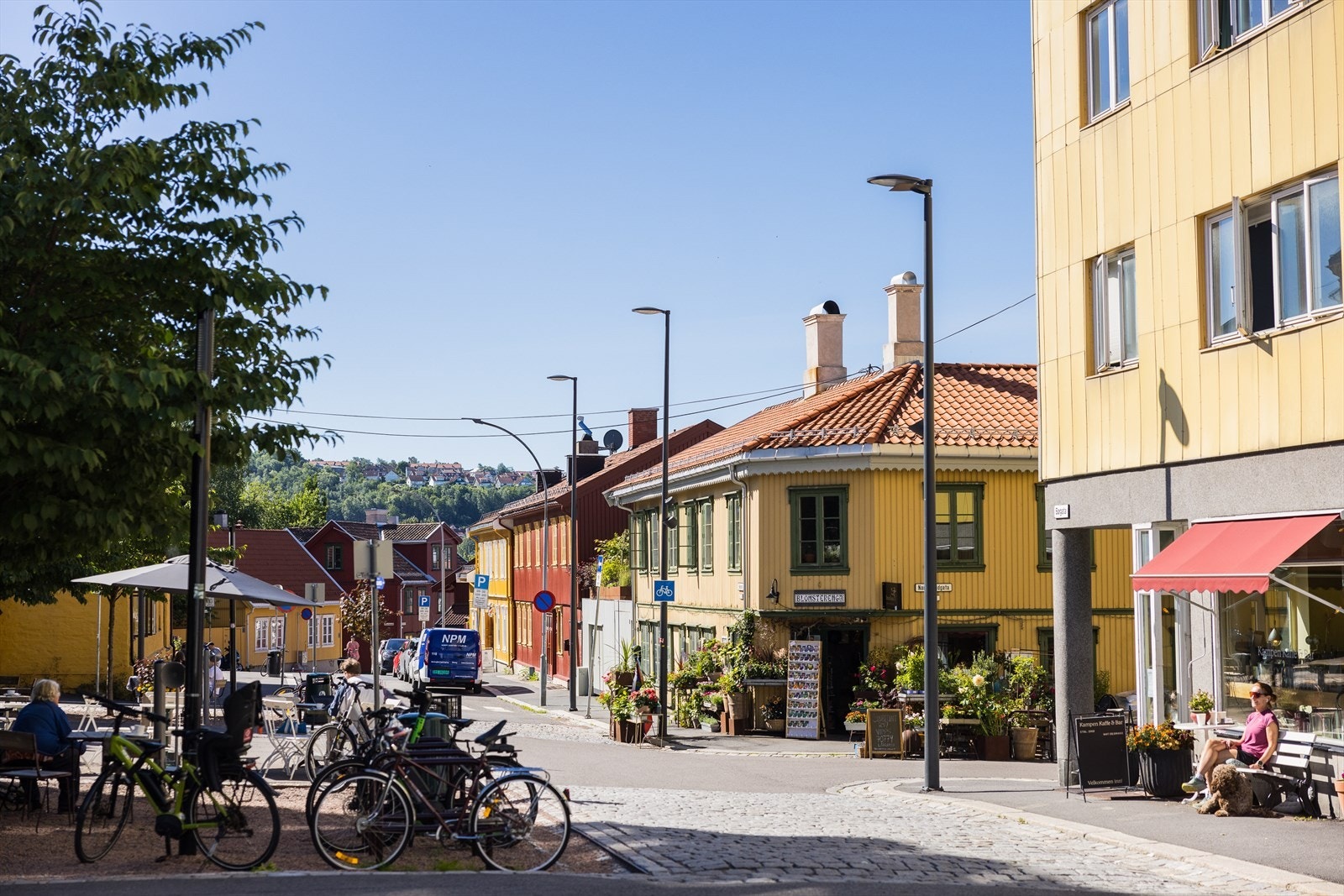 Hit kan du legge søndagsturen på flotte brosteinsveier mellom den fargerike trehusbebyggelsen. Galleribilde
