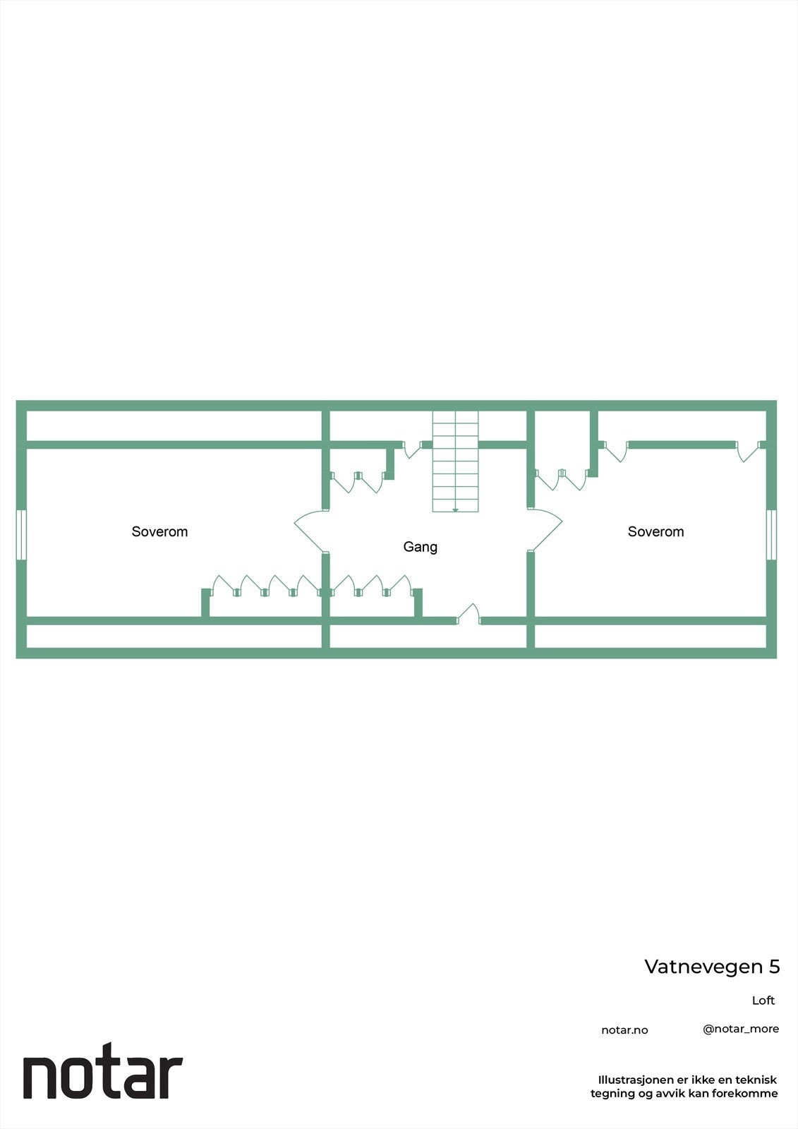Plantegning loft Galleribilde