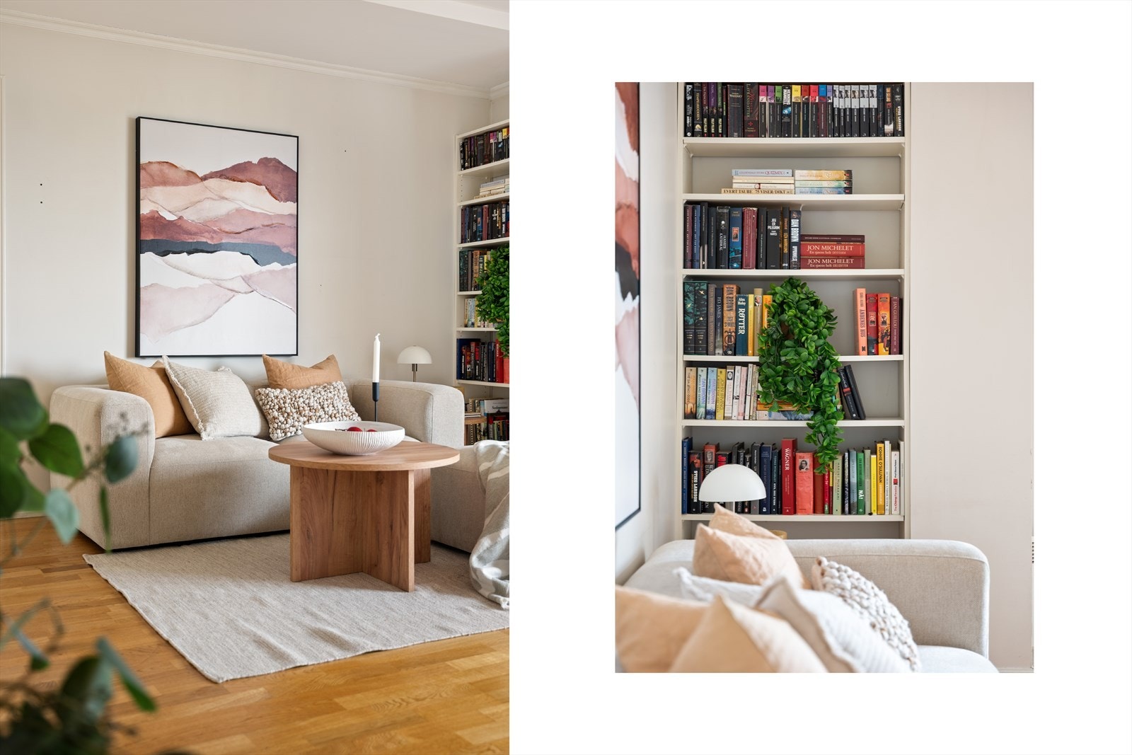 I stuen er det god plass til både sofaløsning og spiseplass. Galleribilde