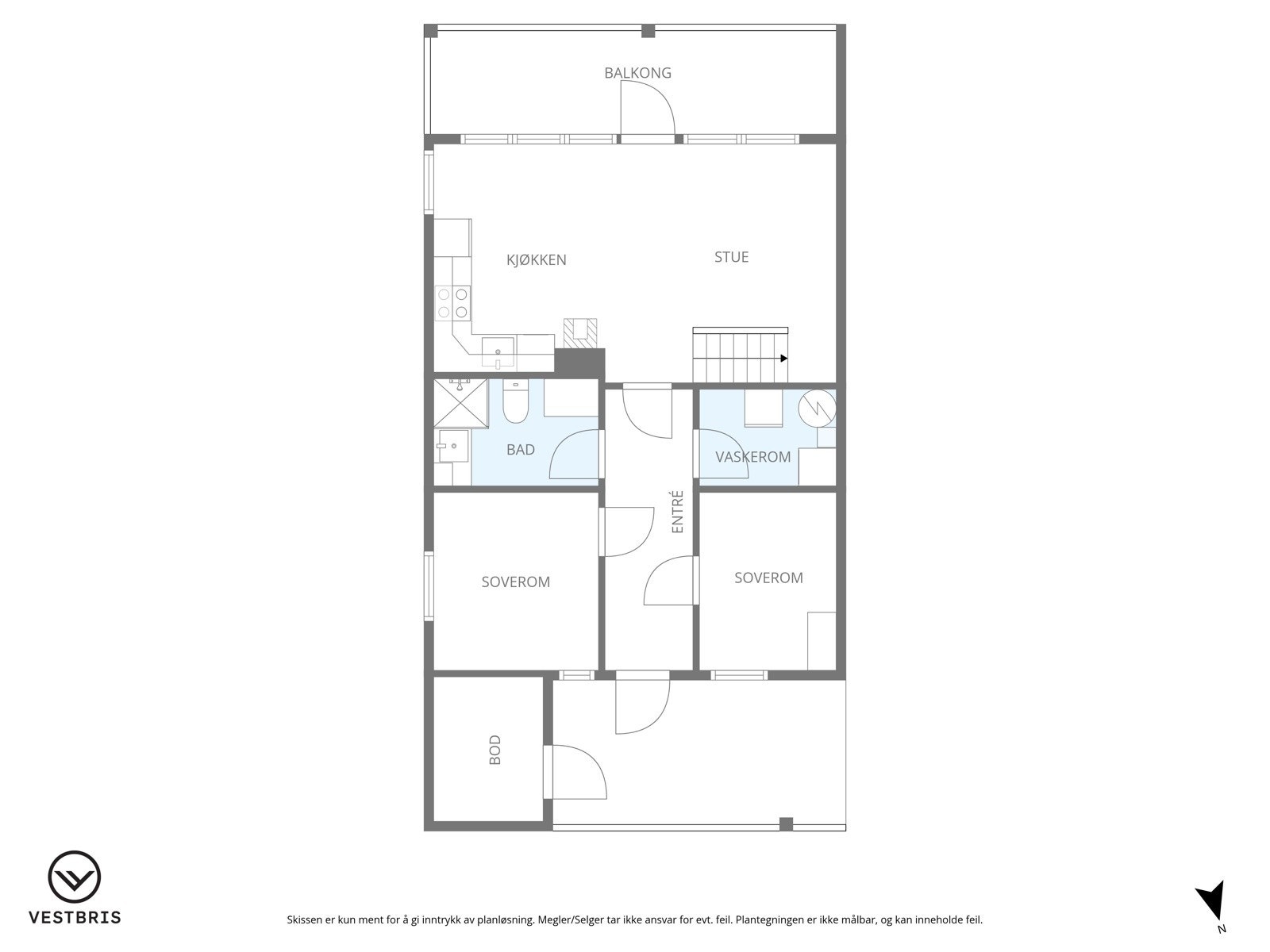 Plantegning hovedetasje Galleribilde