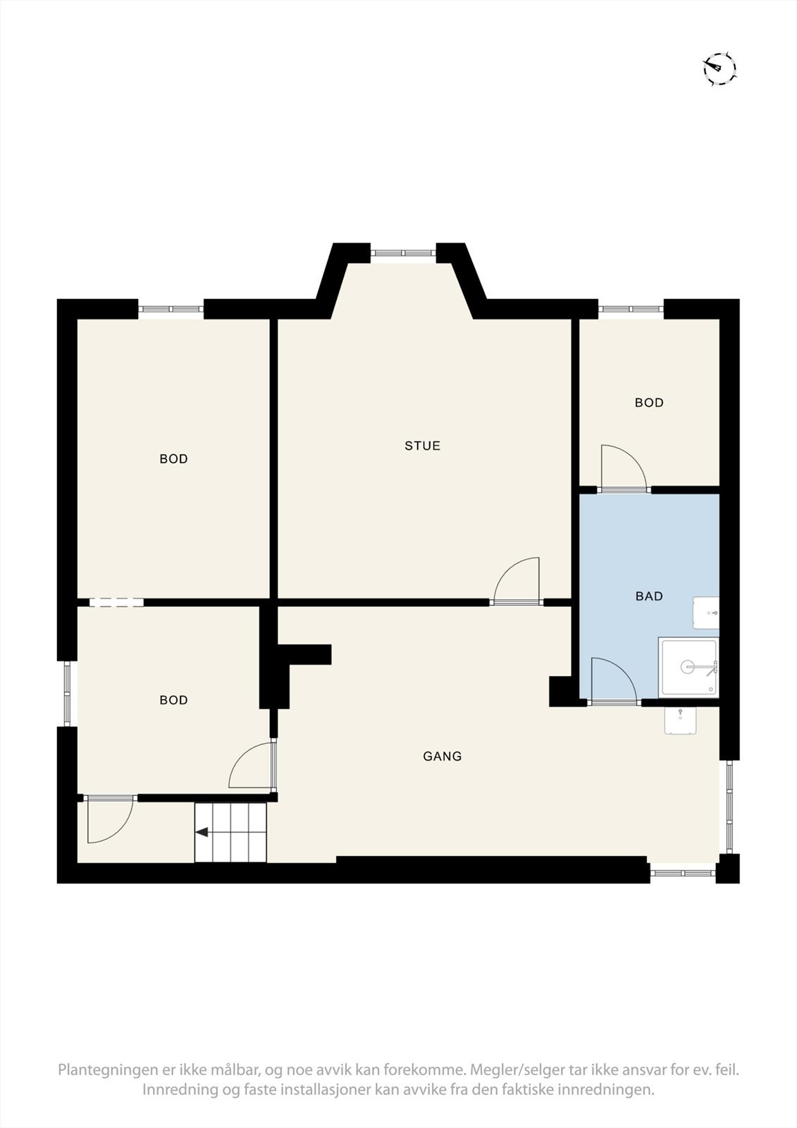 Plantegning kjeller Galleribilde