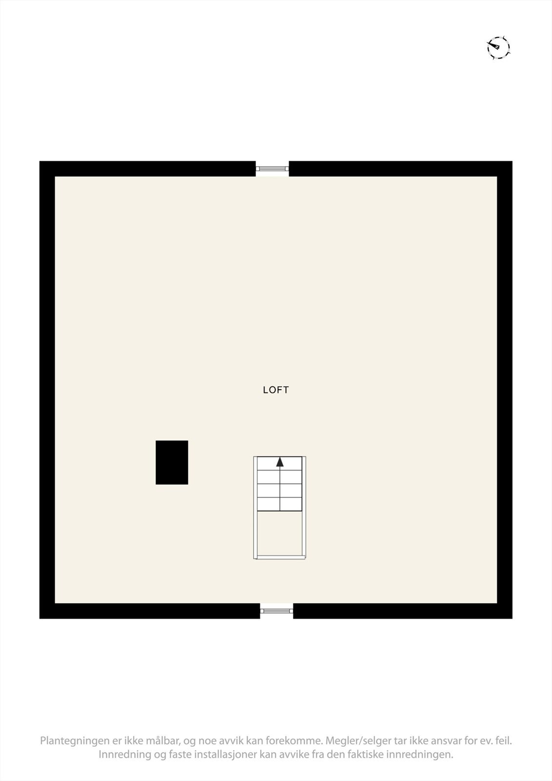 Plantegning loft Galleribilde